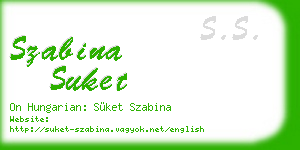 szabina suket business card